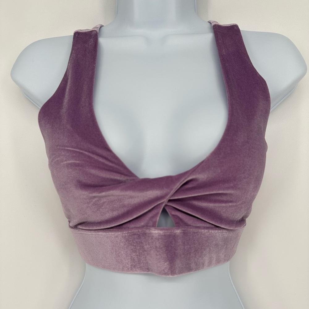 Fabletics Oasis Twist Velour Activewear Top